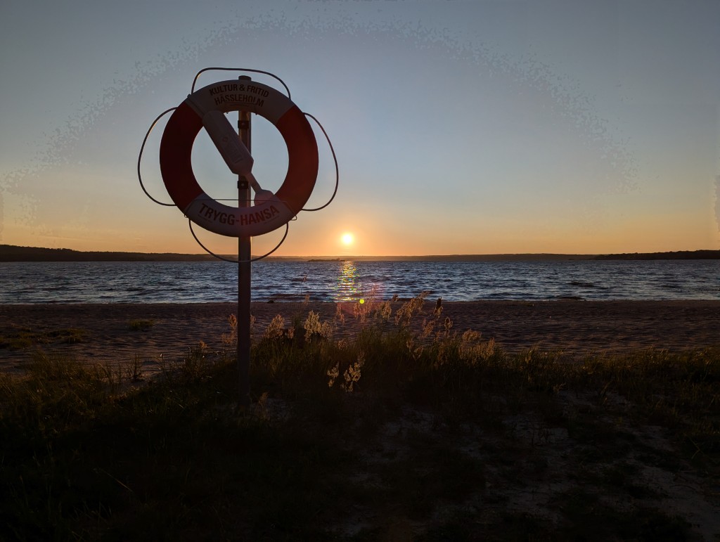 Solnedgång vid Finjasjön