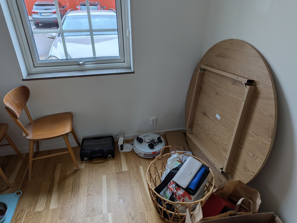 Nya köksbordet inhandlat